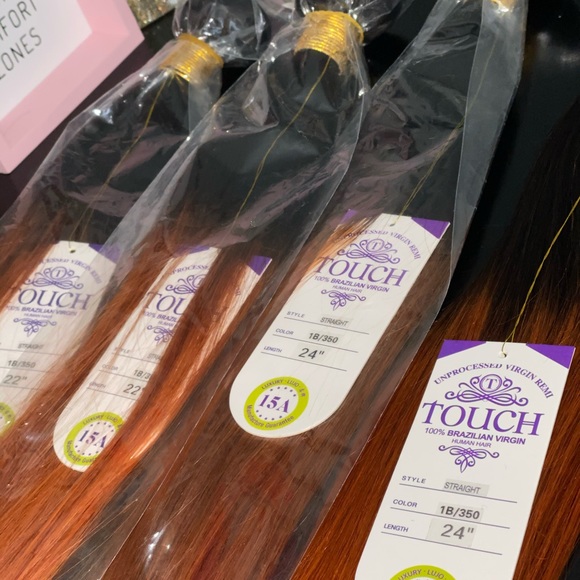 15A 22” 22” 24” 24” 1B/ 350 Bundles Of Hair - Picture 4 of 6